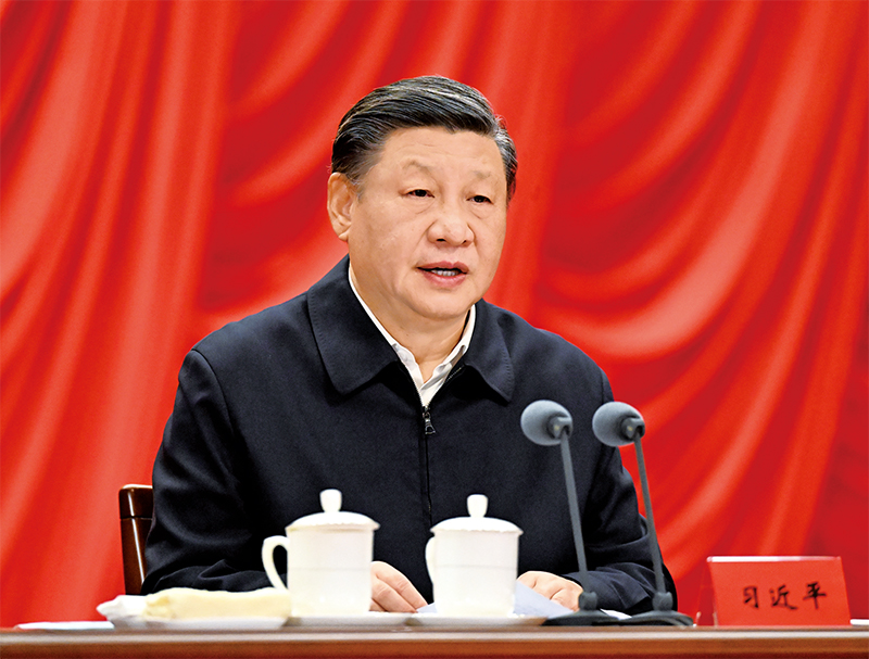 2023年2月7日,新进中央委员会的委员、候补委员和省部级主要领导干部学习贯彻习近平新时代中国特色社会主义思想和党的二十大精神研讨班在中央党校(国家行政足交
)开班。中共中央总书记、国家主席、中央军委主席习近平在开班式上发表重要讲话。 新华社记者 李学仁/摄
